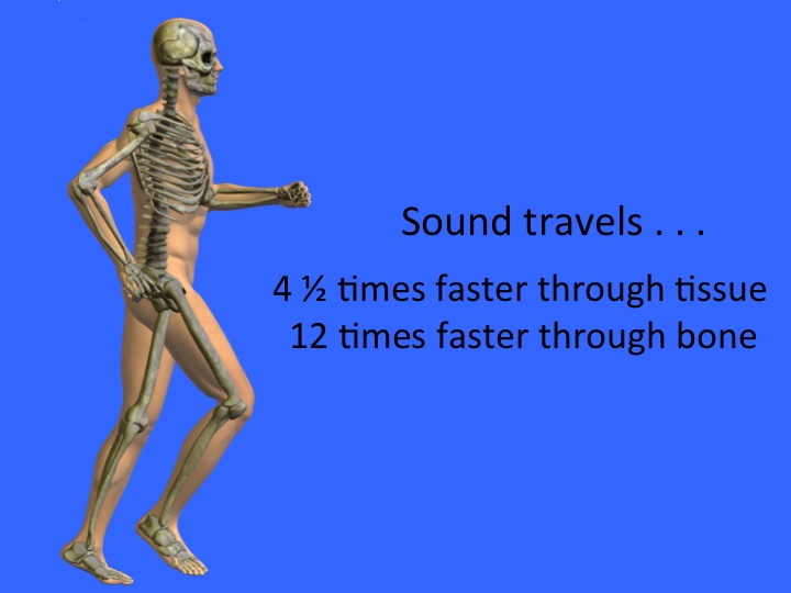 sound travels through us
